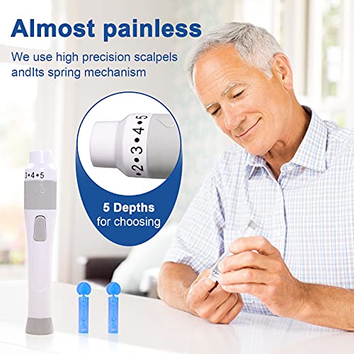 Blood Glucose Monitor - Portable Diabetes Testing Kit with 100 Test Strips an...