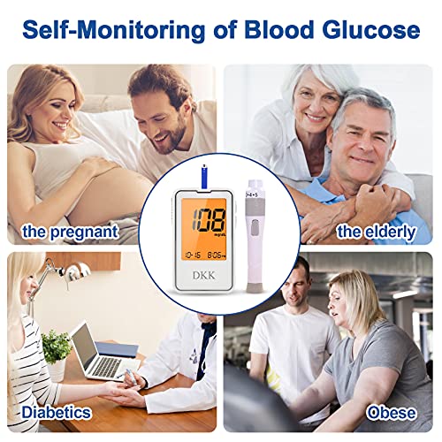 Blood Glucose Monitor - Portable Diabetes Testing Kit with 100 Test Strips an...