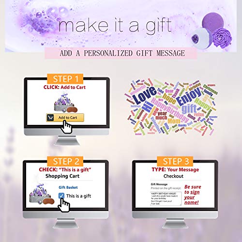 Spa Gift Baskets for Women Lavender Bath and Body At Home Spa Kit Mothers Day...