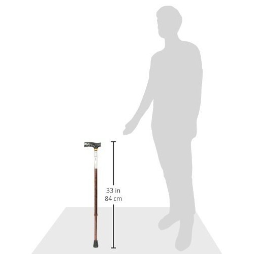 DMI Briggs Healthcare Lightweight Aluminum Adjustable Walking Cane with Derby...
