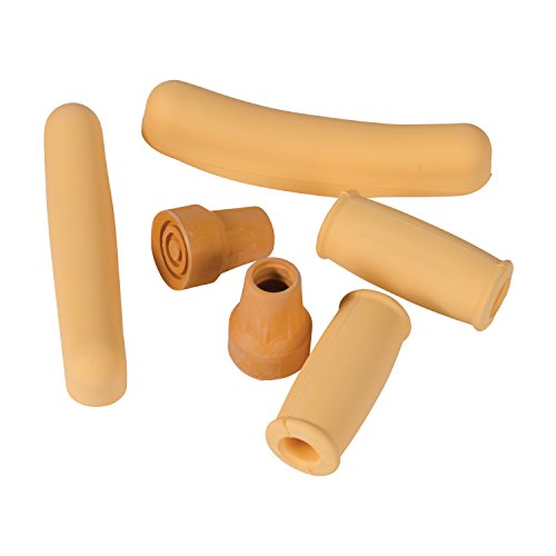 DMI Crutches Accessories Kit with Foam Underarm Crutch Pads, Closed-Style Han...