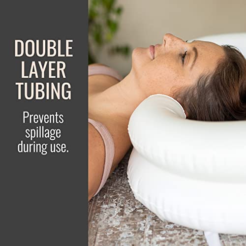 DMI Portable Shampoo Bowl, Inflatable Shampoo Bowl and Wash Basin for Bedside...