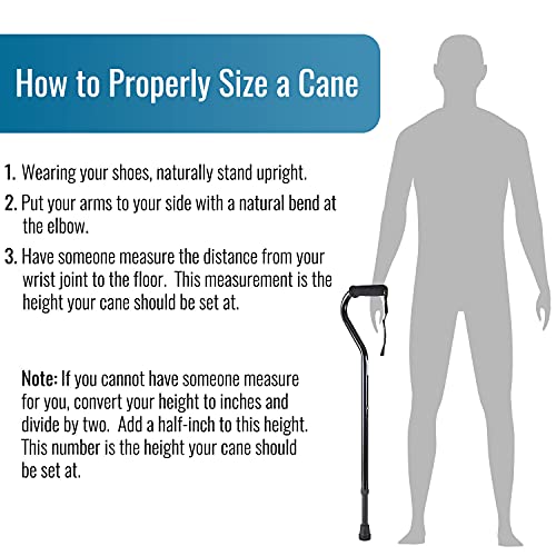 DMI Walking Cane and Walking Stick for Adult Men and Women, Lightweight and A...