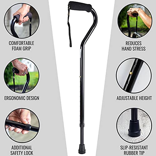 DMI Walking Cane and Walking Stick for Adult Men and Women, Lightweight and A...