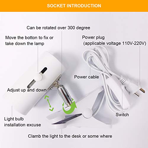 Red Light Therapy Lamp-54W 18 LED Infrared Light Therapy Device with Adjustab...