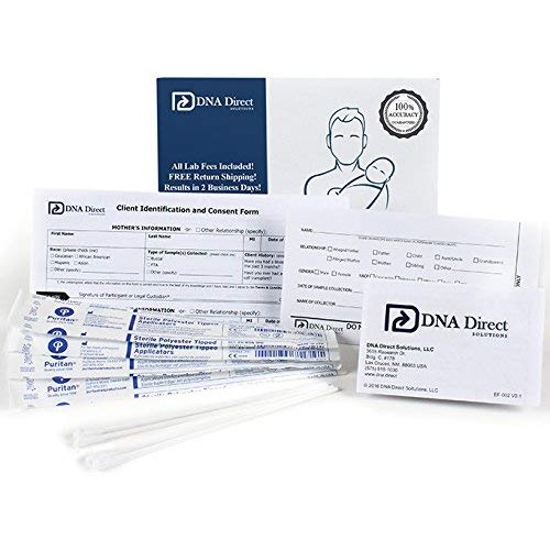 DNA Direct Paternity Test Kit - All Lab Fees & Shipping to Lab Included - Res...