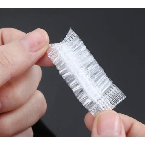 DNHCLL 100PCS Ear Protector Caps Disposable Elastic Clear Shower Water Ear Co...