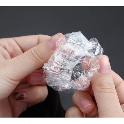 DNHCLL 100PCS Ear Protector Caps Disposable Elastic Clear Shower Water Ear Co...