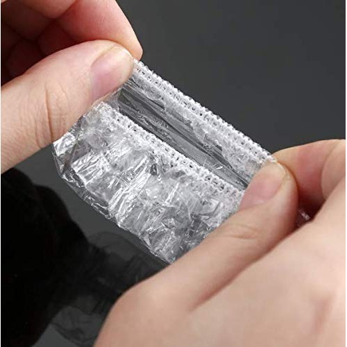 DNHCLL 100PCS Ear Protector Caps Disposable Elastic Clear Shower Water Ear Co...