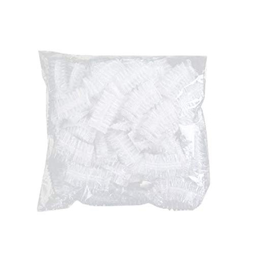 DNHCLL 100PCS Ear Protector Caps Disposable Elastic Clear Shower Water Ear Co...