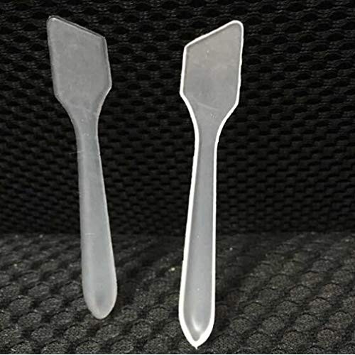 DNHCLL 100PCS Translucent Makeup Frosted Tip Spatula Cosmetic Mask Spatula fo...