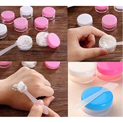 DNHCLL 100PCS Translucent Makeup Frosted Tip Spatula Cosmetic Mask Spatula fo...