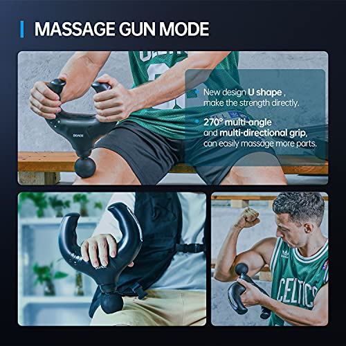 Massage Gun Deep Tissue with EMS, 20 Speed Percussion Muscle Massager Gun and...