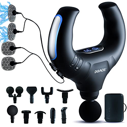 Massage Gun Deep Tissue with EMS, 20 Speed Percussion Muscle Massager Gun and...