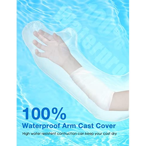 Cast Covers for Shower Arm, Doact Waterproof Cast Cover Arm Kids Teens to Kee...