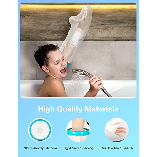 Cast Covers for Shower Arm, Doact Waterproof Cast Cover Arm Kids Teens to Kee...