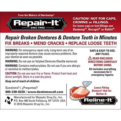 D.O.C. Repair-It Advanced Formula Denture Repair Kit 3 ea