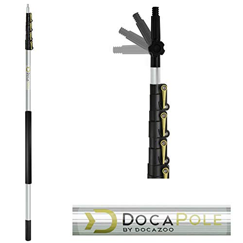 DocaPole 7-30 Foot Extension Pole - Multi-Purpose Telescopic Pole // Light Bu...