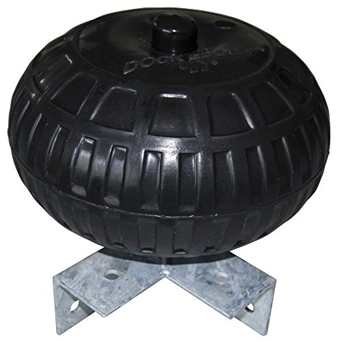 Dock Edge + Dock Wheel, Corner Mount, 18", Black