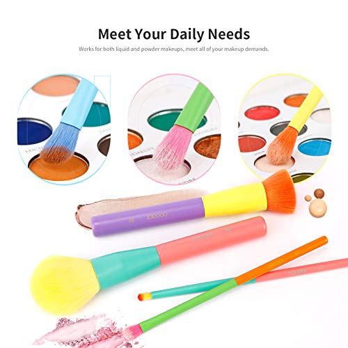 Docolor Makeup Brushes 15 Pcs Colourful Makeup Brush Set Premium Christmas Gi...