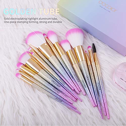 Docolor Makeup Brushes 16Pcs Fantasy Makeup Brushes Set Christmas Gift Profes...