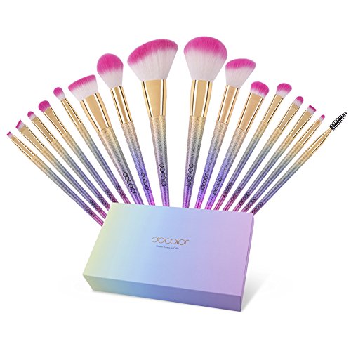 Docolor Makeup Brushes 16Pcs Fantasy Makeup Brushes Set Christmas Gift Profes...