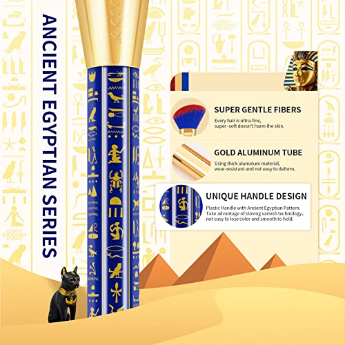 Docolor Makeup Brushes 19PCs Bastet Cat Makeup Brush Set Premium Synthetic Ka...