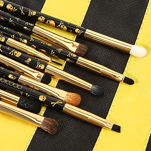 Docolor Makeup Eye Brush Set - Goth Eye Makeup Brushes Eyeshadow Eyeliner Ble...