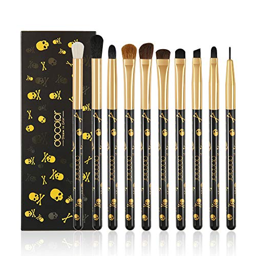 Docolor Makeup Eye Brush Set - Goth Eye Makeup Brushes Eyeshadow Eyeliner Ble...