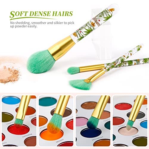 Tropical Makeup Brushes Docolor 14 Pieces Professional Makeup Brushes Set Pre...