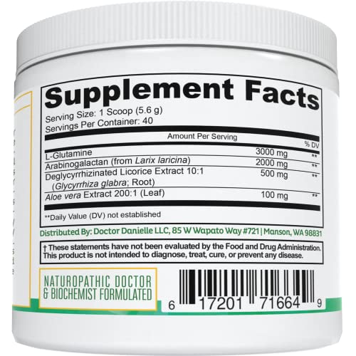 Gut Assist - Leaky Gut Repair Supplement Powder - Glutamine, Arabinogalactan,...