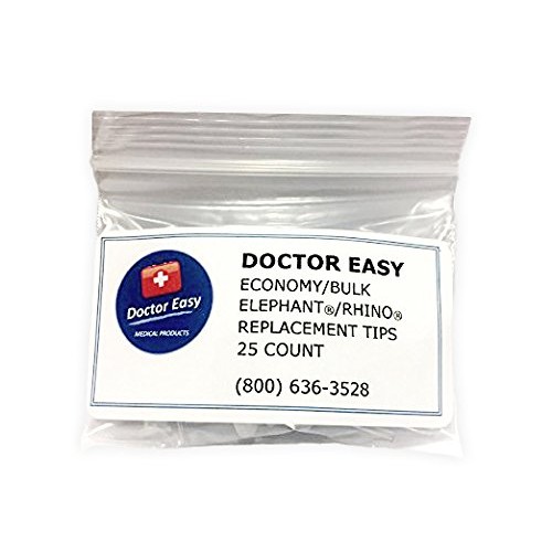 Doctor Easy Economy/Bulk Elephant & Rhino Replacment Tips, Bag of 25