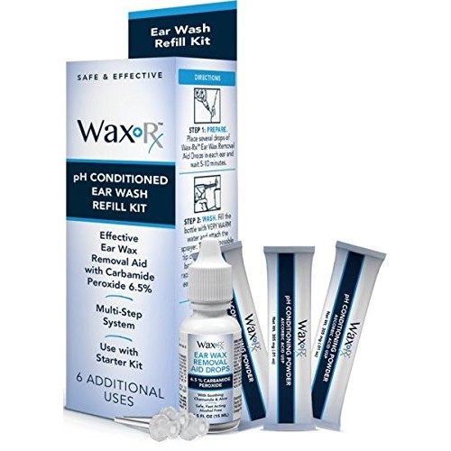 Doctor Easy Wax-Rx Ph Conditioned Ear Wash Refill Kit, 1.7 Ounce