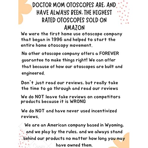 Dr. Mom Otoscopes- 4th Generation LED POCKET Dr. Mom Otoscopes and both Adult...