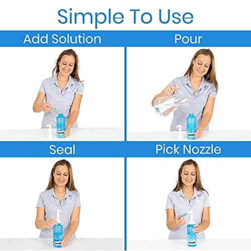 Sinus Rinse Kit and Natural Disposable Cotton Face Towel