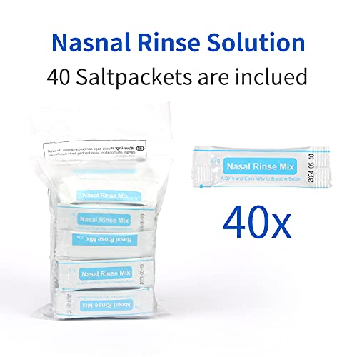 Sinus Rinse Kit and Natural Disposable Cotton Face Towel