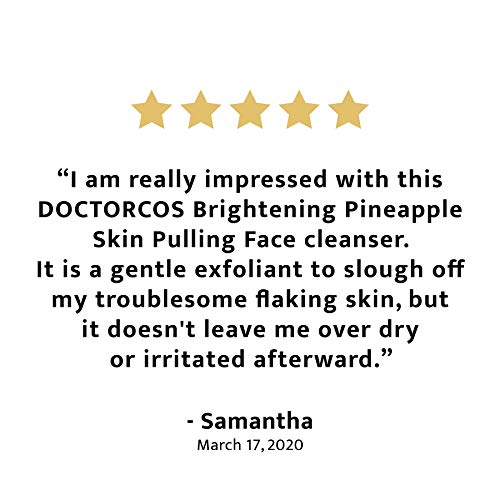 DOCTORCOS Brightening Pineapple Skin Pulling Face Cleanser 100 ml | Black hea...