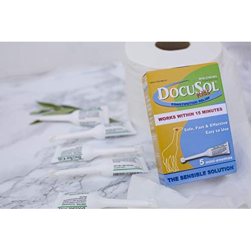 Docusol Kids, MiniEnema, Clear, 5 Count