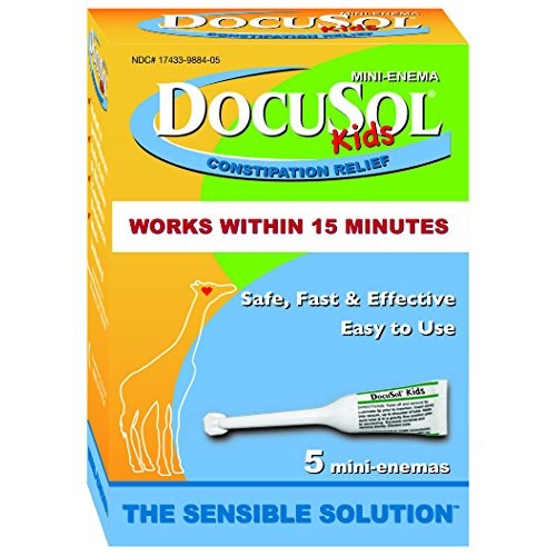 Docusol Kids, MiniEnema, Clear, 5 Count