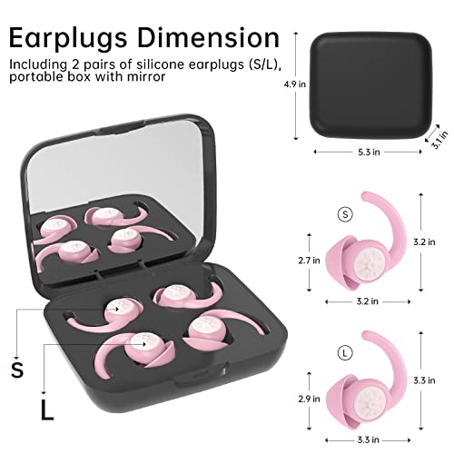 Ear Plugs for Sleeping Noise Cancelling Soft Silicone Earplugs Noise Reductio...
