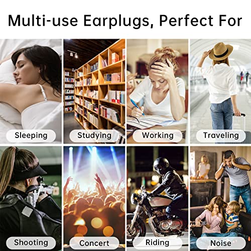 Ear Plugs for Sleeping Noise Cancelling Soft Silicone Earplugs Noise Reductio...