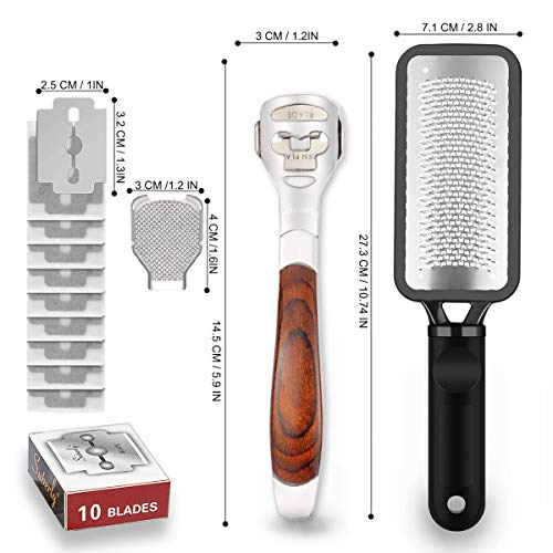 Foot Scraper Pedicure Supplies for Dead Skin Heel File Like Grater Calusses R...