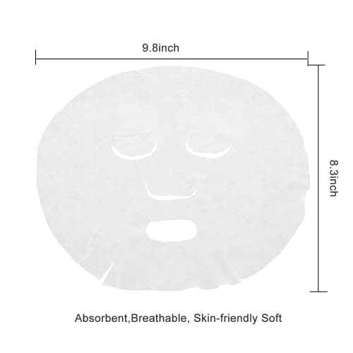 100 Pieces Compressed Disposable Facial Mask Sheets Dry Mask Paper Home DIY S...