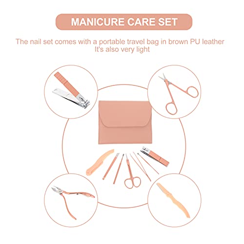 DOITOOL 1 Set/ 21pcs Nail Manicure Tool Set Stainless Steel Nail Files Cuticl...