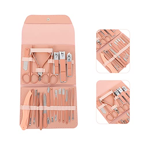 DOITOOL 1 Set/ 21pcs Nail Manicure Tool Set Stainless Steel Nail Files Cuticl...