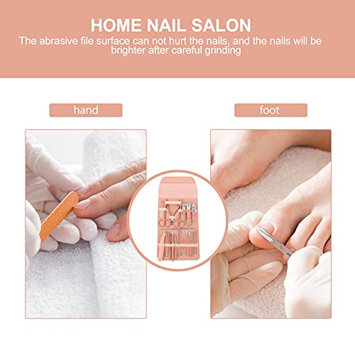 DOITOOL 1 Set/ 21pcs Nail Manicure Tool Set Stainless Steel Nail Files Cuticl...
