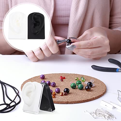 DOITOOL 1 Set Silicone Ear Model Ear Piercing Kit Simulated Ear Display Mould...