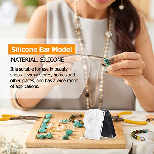 DOITOOL 1 Set Silicone Ear Model Ear Piercing Kit Simulated Ear Display Mould...