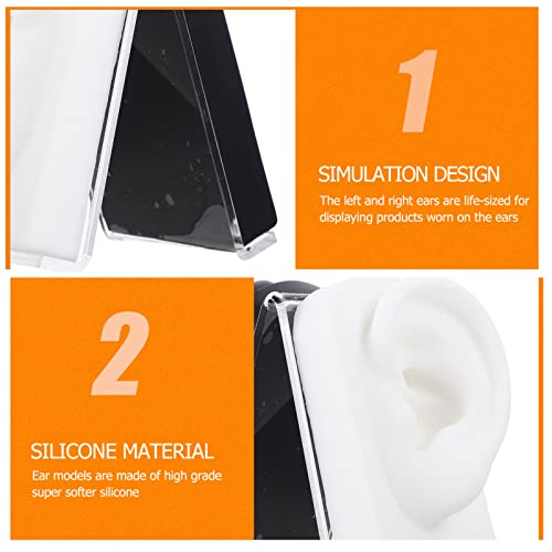 DOITOOL 1 Set Silicone Ear Model Ear Piercing Kit Simulated Ear Display Mould...