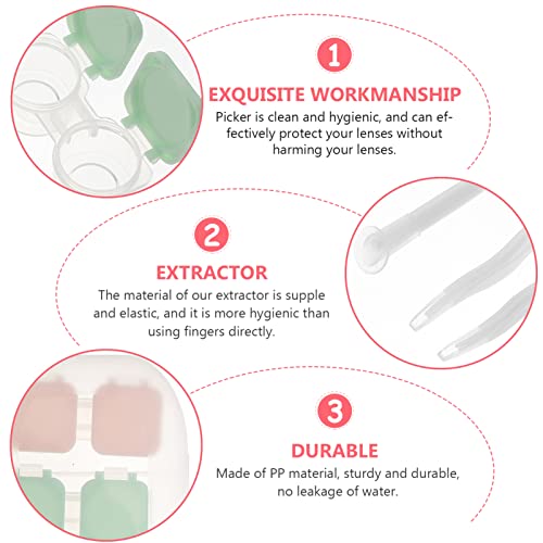 DOITOOL 2 Set Contact Lens Travel Kit Case Box Compact Soak Storage Kit with ...